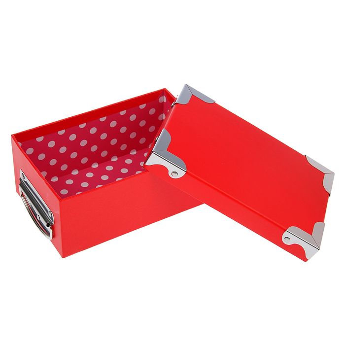 Набор коробок 3в1, красный, 22 х 15 х 9,5 - 18 х 12 х 8 см