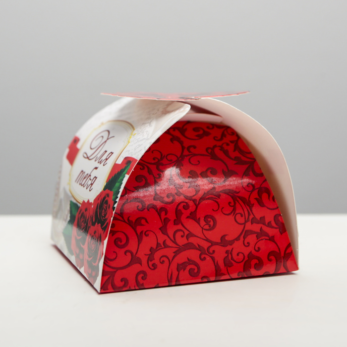 Коробка складная мини"Розы", 6 х 6 х 4,5 см