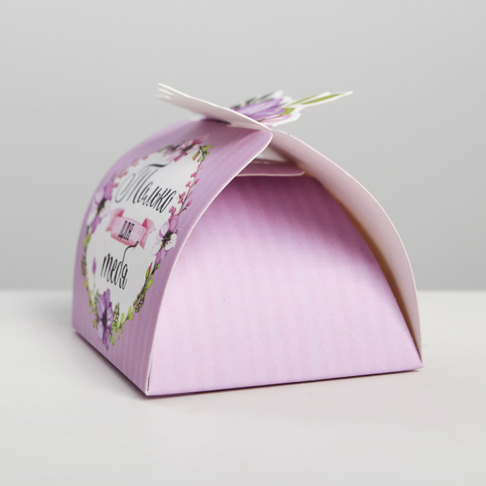 Коробка складная мини"Сладость лета", 6 х 6 х 4,5 см