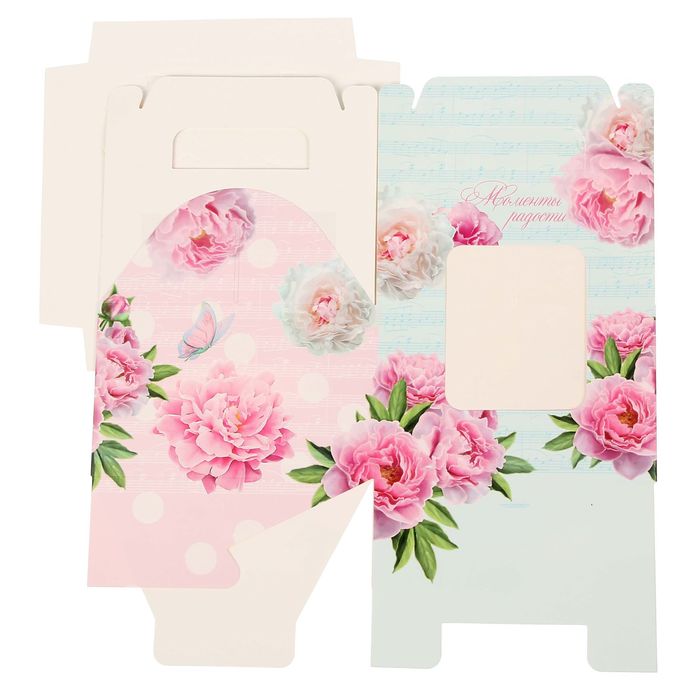 Коробочка для кексов «Моменты радости», 16 х 16 х 10 см