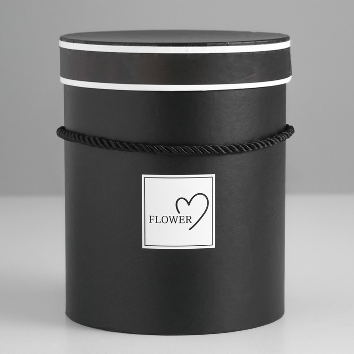 Коробка подарочная, чёрный, 14 х 14 х 18 см