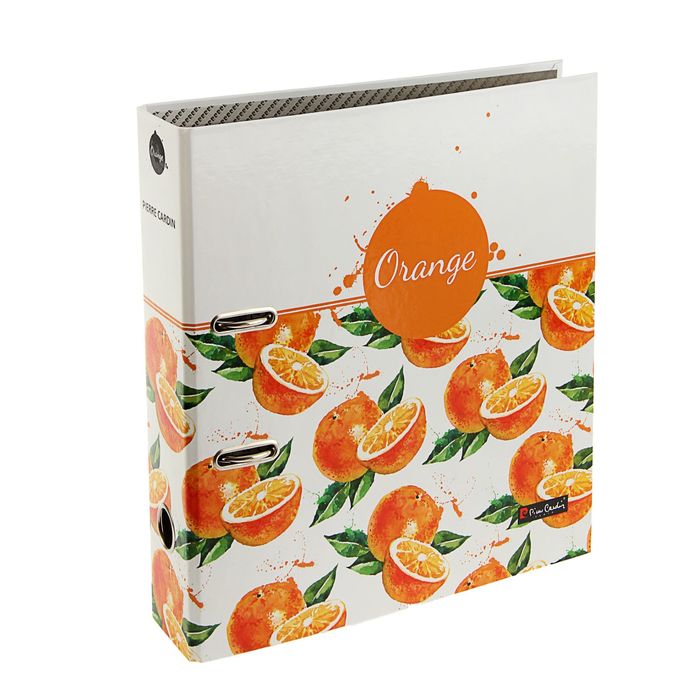 Папка-регистратор 75мм Pierre Cardin Акварель "Апельсин", ламинированный картон