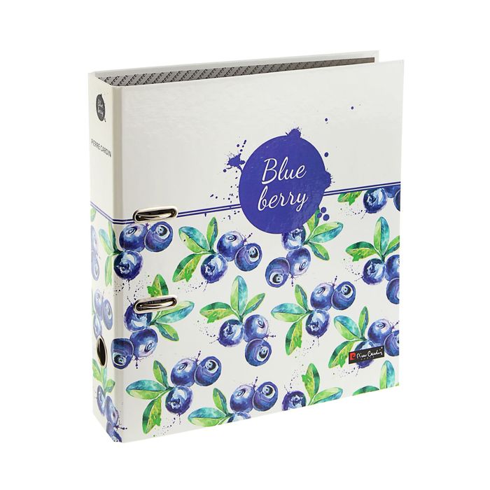 Папка-регистратор 75мм Pierre Cardin Акварель "Черника", ламинированный картон