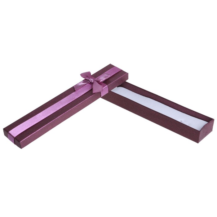 Коробочка подарочная под браслет/цепочку/часы "Благородность" 21*4*2, цвет фиолетовый