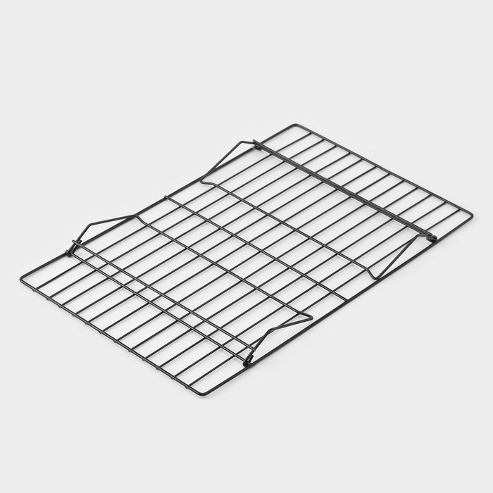 Решётка для остывания выпечки 3-х ярусная, 40,5×25 см, цвет чёрный