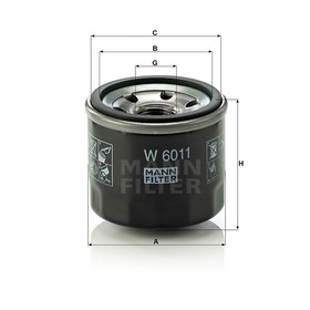 

Фильтр масляный MANN-FILTER W6011