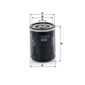 

Фильтр масляный MANN-FILTER W6019
