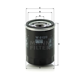 

Фильтр масляный MANN-FILTER W610/9