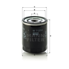 

Фильтр масляный MANN-FILTER W712/54