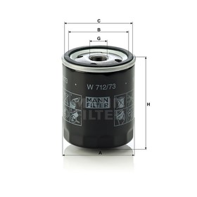 

Фильтр масляный MANN-FILTER W712/73