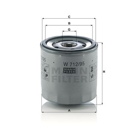 

Фильтр масляный MANN-FILTER W712/95