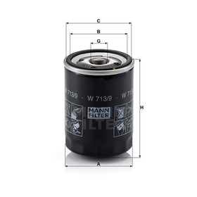 

Фильтр масляный MANN-FILTER W713/9