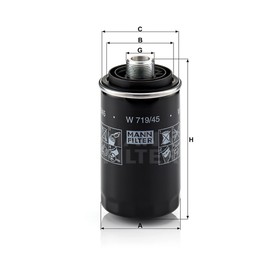 

Фильтр масляный MANN-FILTER W719/45