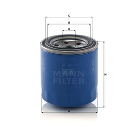 

Фильтр масляный MANN-FILTER W8017