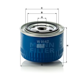 

Фильтр масляный MANN-FILTER W914/2