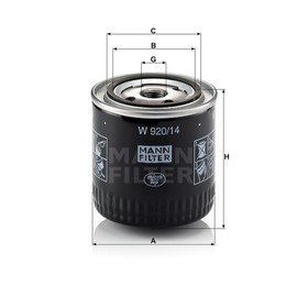 

Фильтр масляный MANN-FILTER W920/14