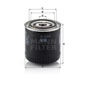 

Фильтр масляный MANN-FILTER W920/6