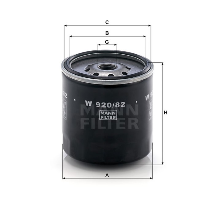 Фильтр масляный MANN-FILTER W920/82