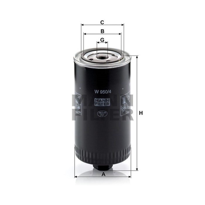 Фильтр масляный MANN-FILTER W950/4