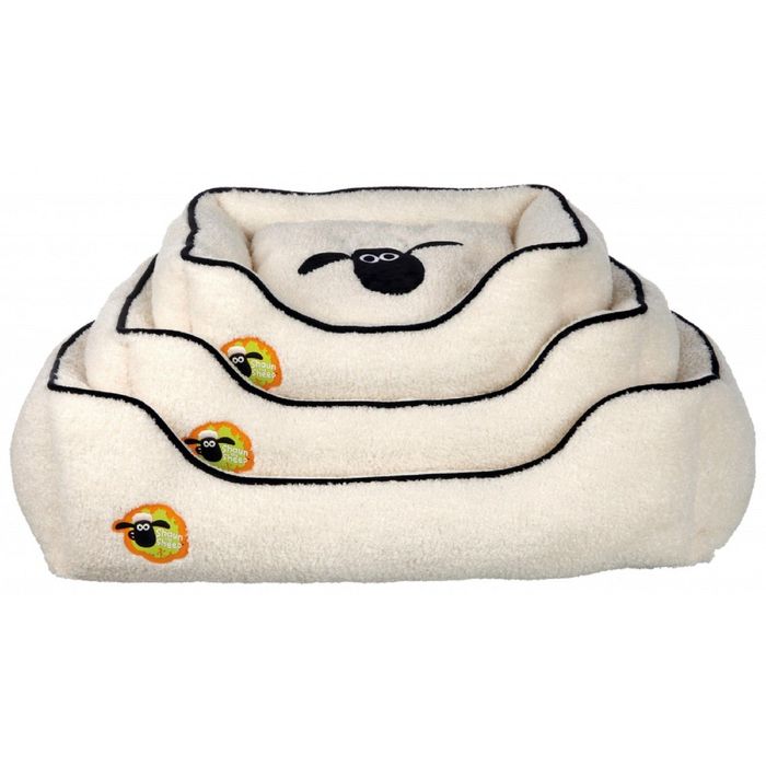 Лежак Shaun the sheep, прямоугольный, 80 x 65 см, кремовый