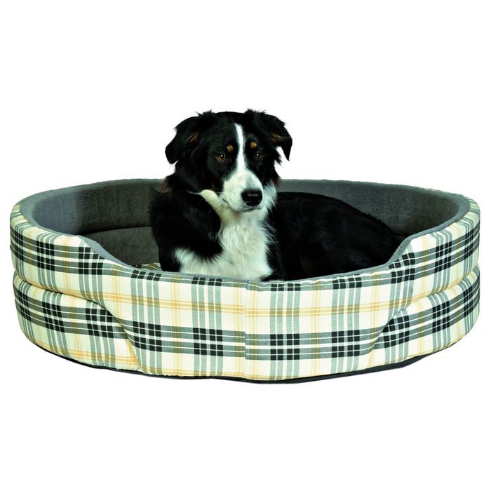 Лежак с бортиком Lucky, 45х35см, клетка.