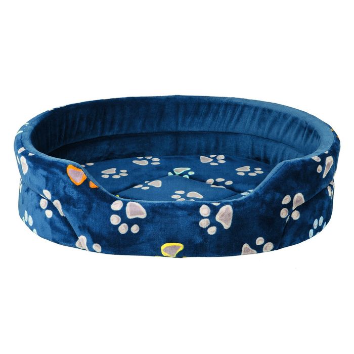 Лежак с бортиками Jimmy, 55 x 45 см, синий