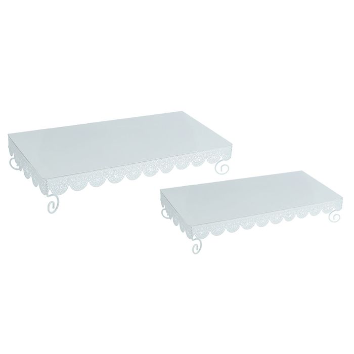 Набор подставок для пирожных 2 шт "Завиток"