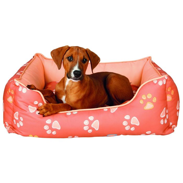 Лежак Jimmy с бортиками, 75 x 65 см, оранжево-розовый