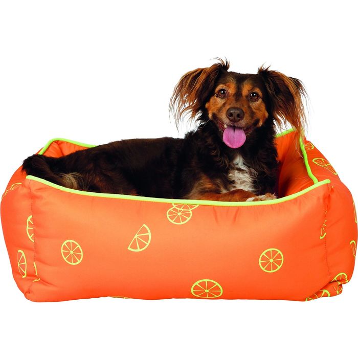 Лежак с бортиками Fresh Fruits, 50 x 40 см, оранжевый