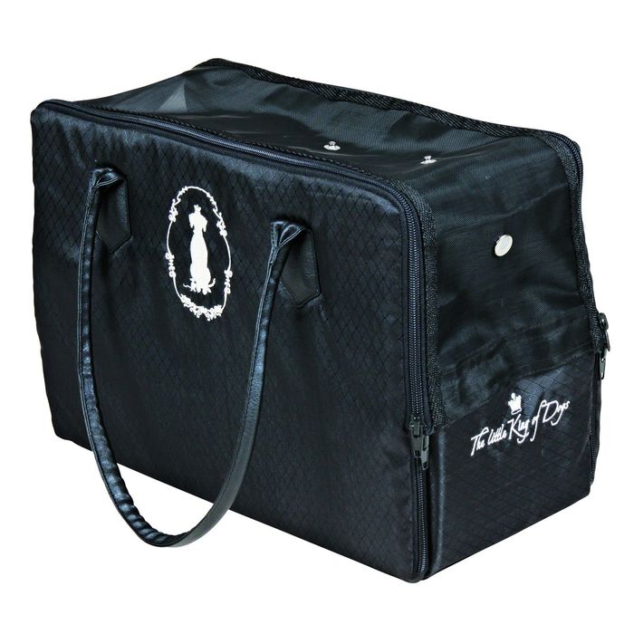 Сумка-переноска "Королевский пес", 36х26х17см., черный.