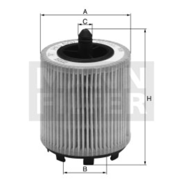 Фильтр масляный MANN-FILTER HU6007x
