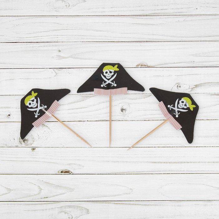 Пика для канапе "Пират" набор 12 штук