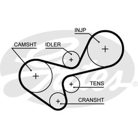 

Ремень ГРМ Gates 5639XS