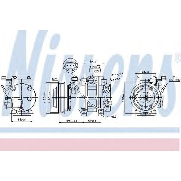 Компрессор кондиционера NISSENS 89305