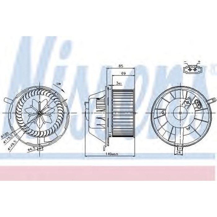 Вентилятор салона NISSENS 87034