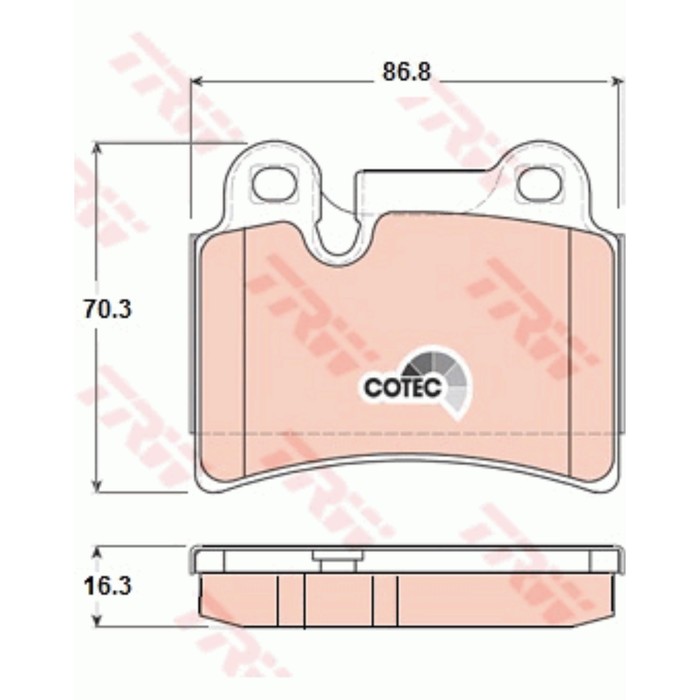 Колодки тормозные TRW GDB1722