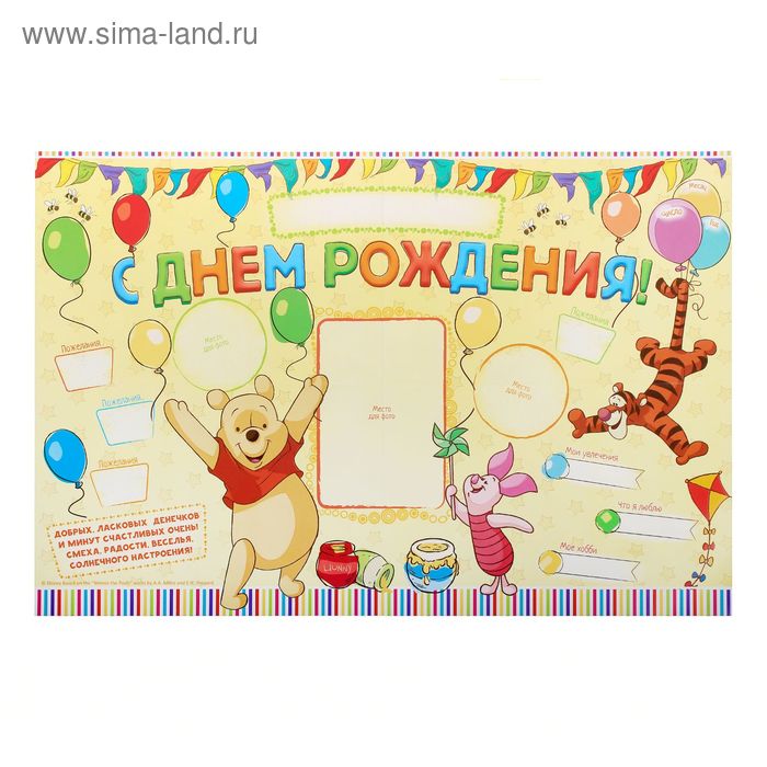 Плакат день рождения Плакат день рождения