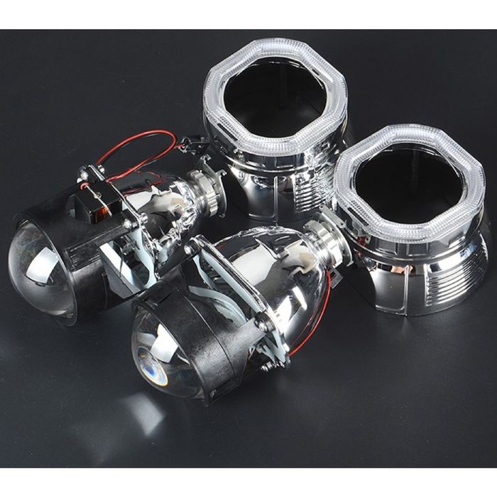 Биксеноновая линза Interpower, L254, с ангельскими глазками