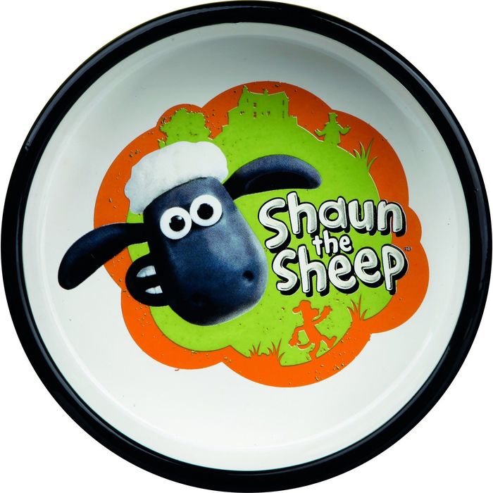 Миска Trixie Shaun the Sheep керамическая, 0.3 л х ф 12 см, оранжевая