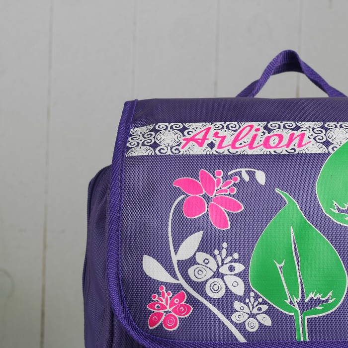 Рюкзак детский на молнии, 2 отдела, 1 наружный карман, цвет сиреневый