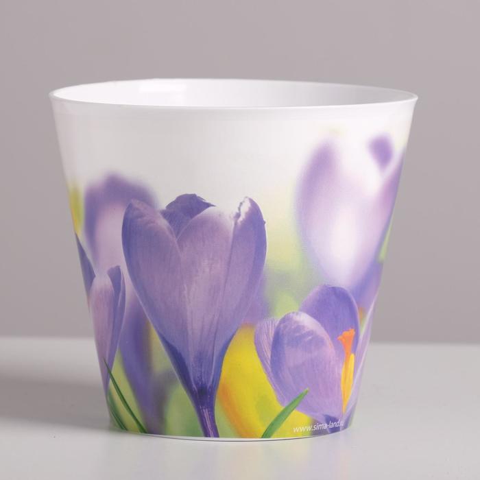 Кашпо 800 мл "Крокусы"