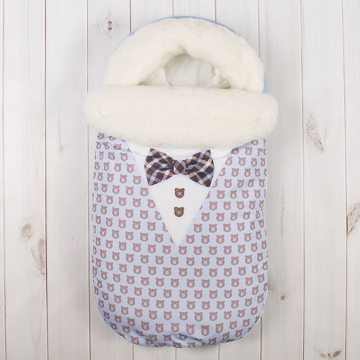 Конверт Зима Крошка Я "Джентльмен" рост 50-62 см (18-20), 0-3 мес