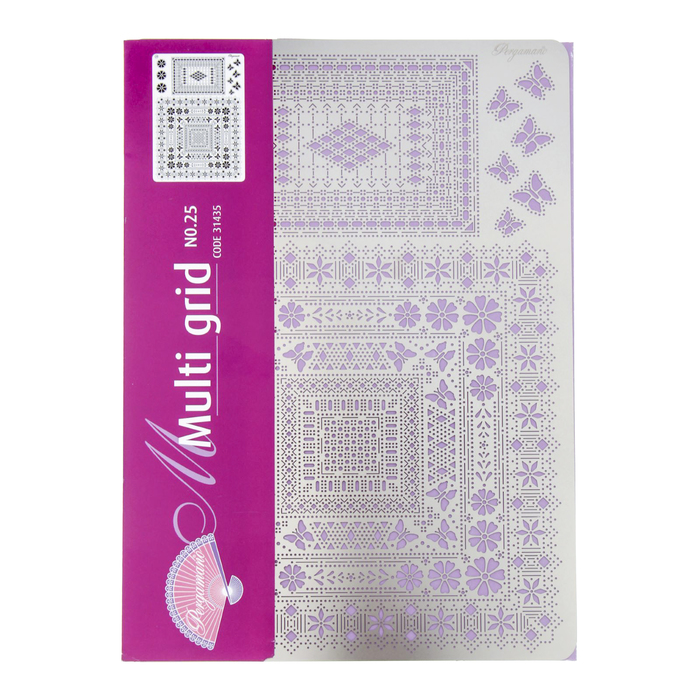 Металлический трафарет Pergamano А5 "Прямоугольники"