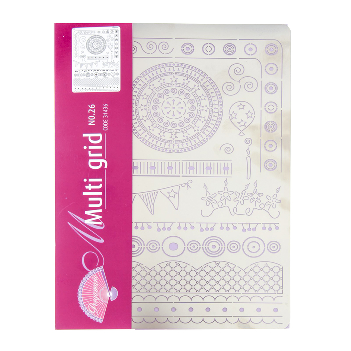 Металлический трафарет Pergamano А5 "Праздник"