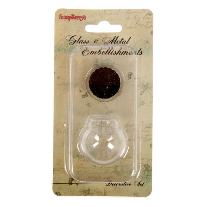 Декор для творчества стекло "Стеклянный колпак-Шар" 2 см