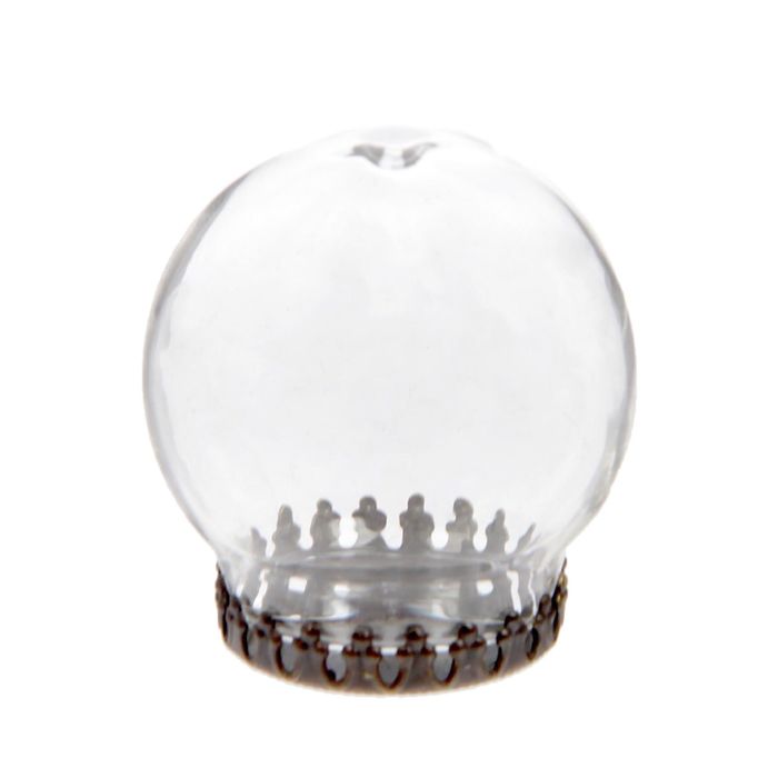 Декор для творчества стекло "Стеклянный колпак-Шар" 2 см