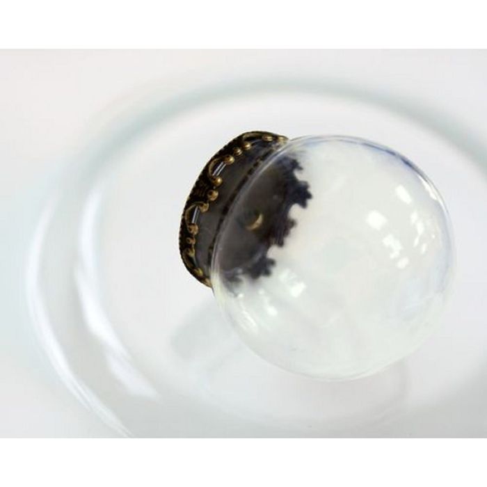 Декор для творчества стекло "Стеклянный колпак-Шар" 3 см