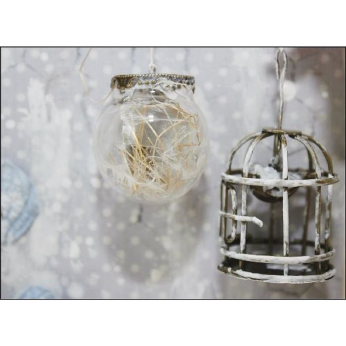 Декор для творчества стекло "Стеклянный колпак-Шар" 3 см