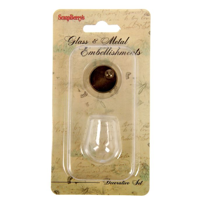 Декор для творчества стекло "Мини-колпак" 3х1,8 см