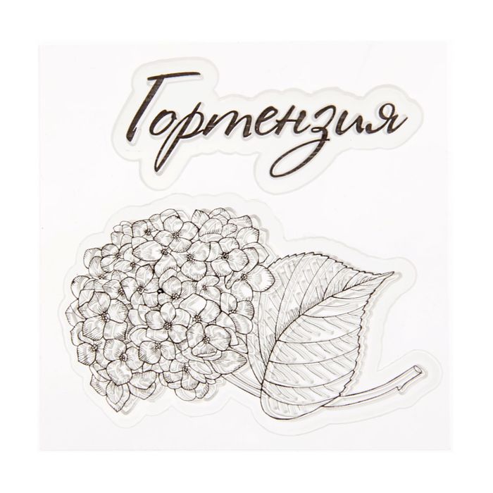 Набор штампов 7х7 см "Гортензия" (набор 2 шт)